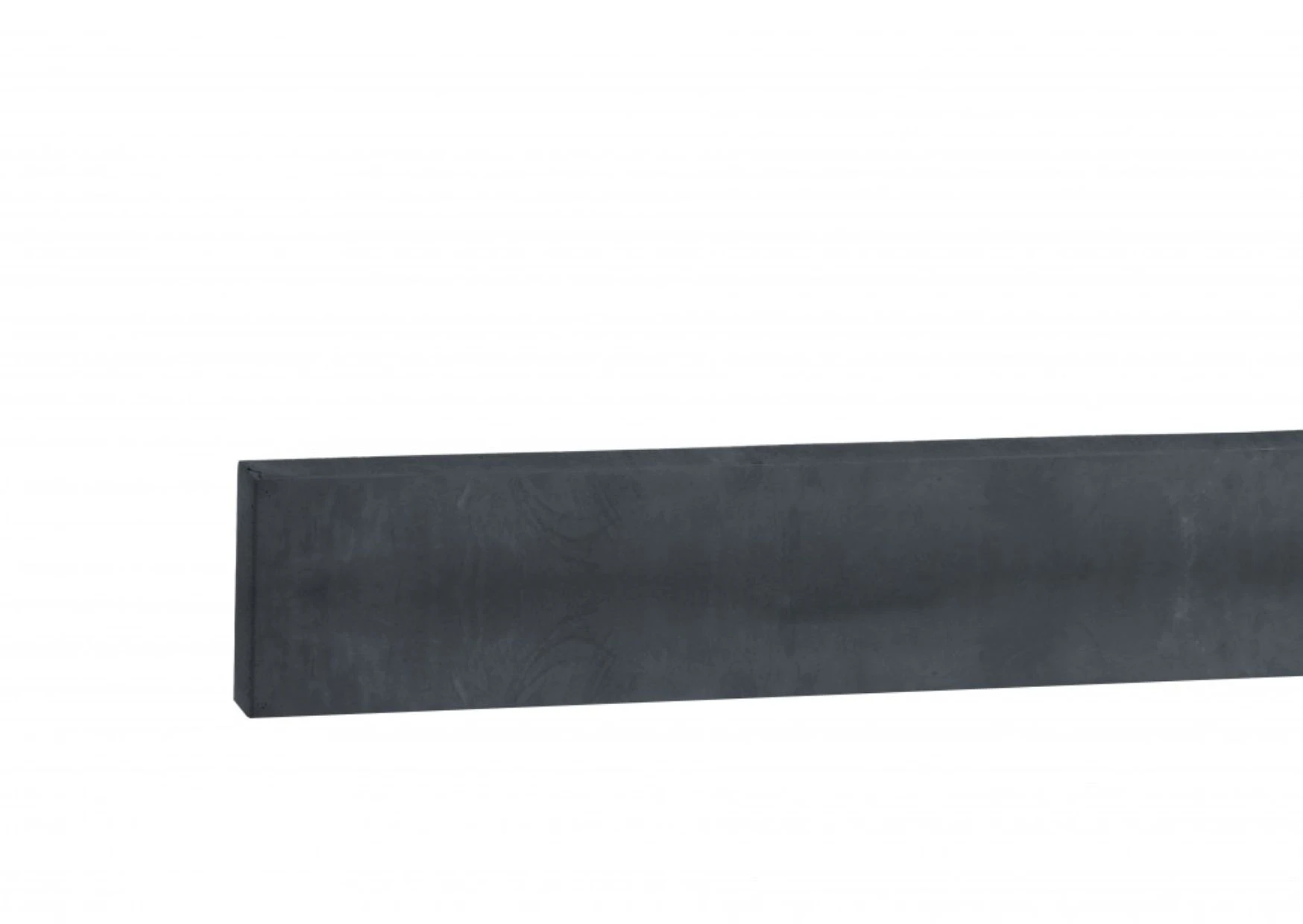 Betonplaat Glad 3.5 x 24 cm (35 x 240 mm) Antraciet Ongecoat - Lengte 184 cm - Afbeelding 1